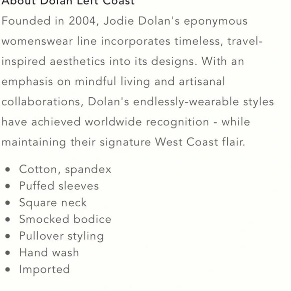 Puffed sleeved square neck smocked bodice red and navy polka dot top - Picture 5 of 6